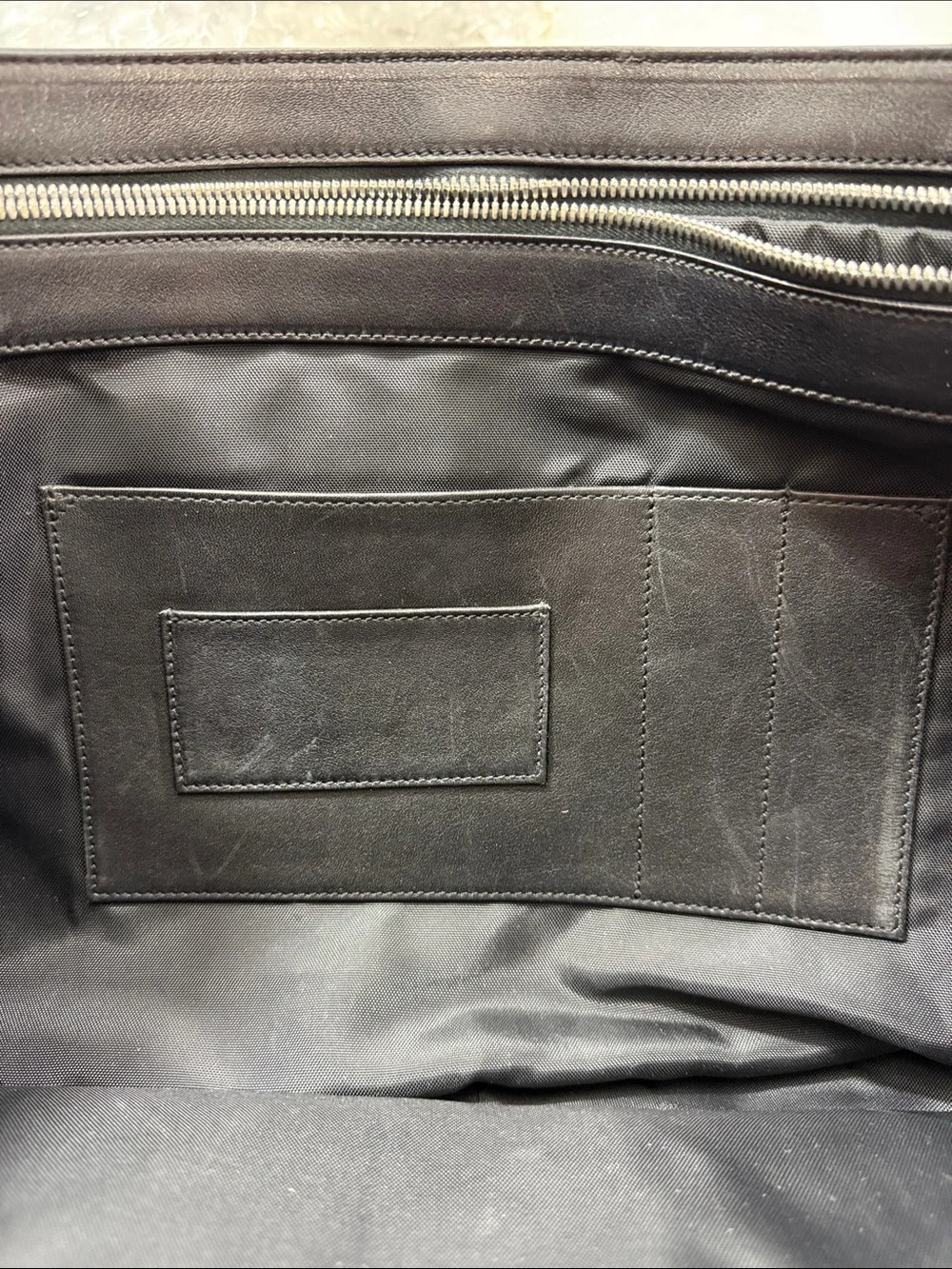 Vintage Coach Metro, black leather briefcase model 5307 silver lock with key